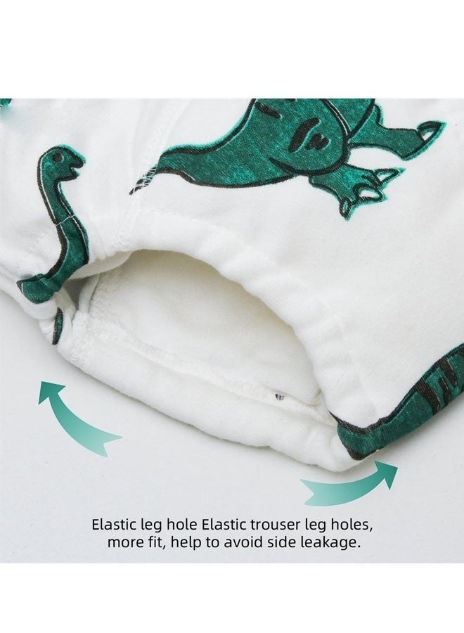 6 Packs Absorption Toddler Potty Training Underwear for Boys 100% Cotton Toilet Training Pants 2T-3T Leakproof Reusable Kid Confident Toddler Panties Pee Pants - Image 5